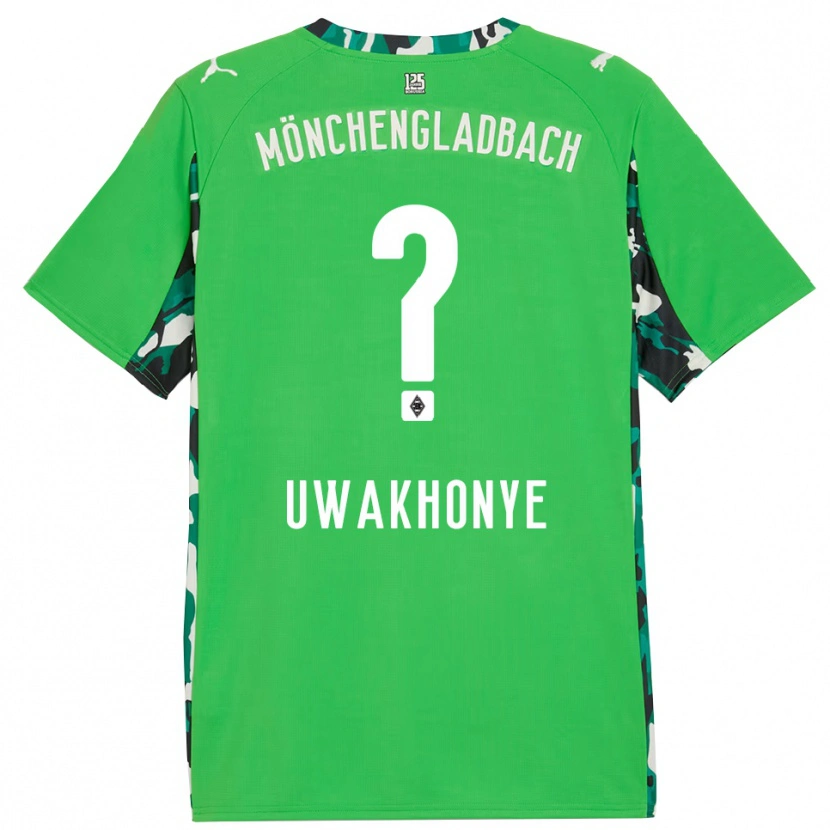 Danxen Herren Joel Uwakhonye #0 Grün Schwarz Auswärtstrikot Trikot 2025/26 T-Shirt