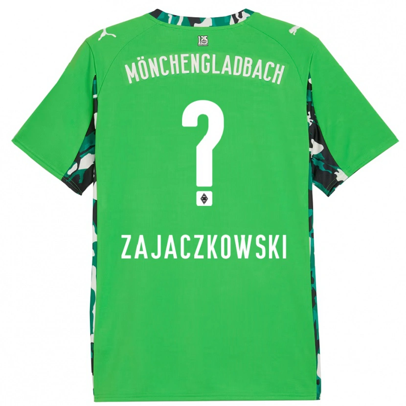 Danxen Herren Vincent Zajaczkowski #0 Grün Schwarz Auswärtstrikot Trikot 2025/26 T-Shirt