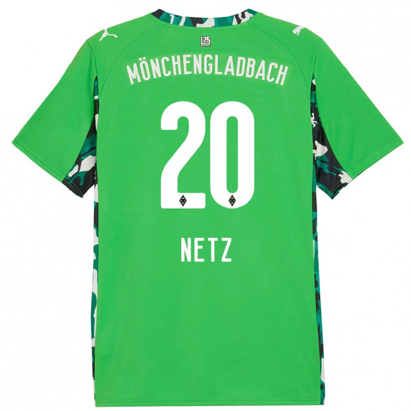 Danxen Herren Luca Netz #20 Grün Schwarz Auswärtstrikot Trikot 2025/26 T-Shirt