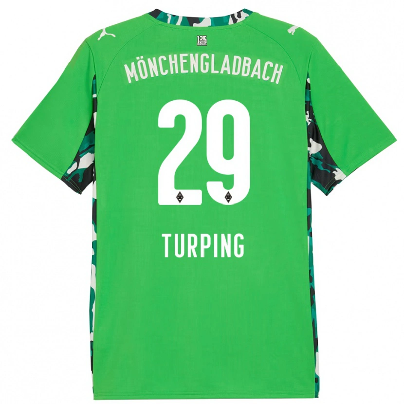 Danxen Herren Selim Turping #29 Grün Schwarz Auswärtstrikot Trikot 2025/26 T-Shirt