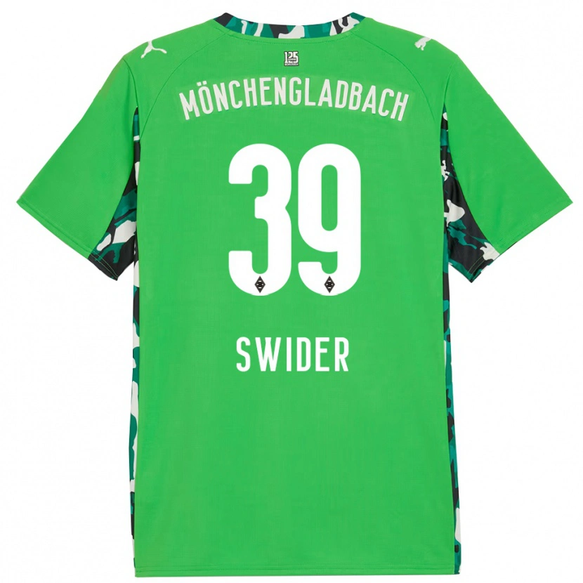Danxen Herren Niklas Swider #39 Grün Schwarz Auswärtstrikot Trikot 2025/26 T-Shirt