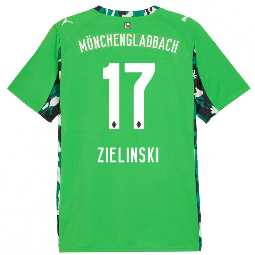 Danxen Herren Yvonne Zielinski #17 Grün Schwarz Auswärtstrikot Trikot 2025/26 T-Shirt