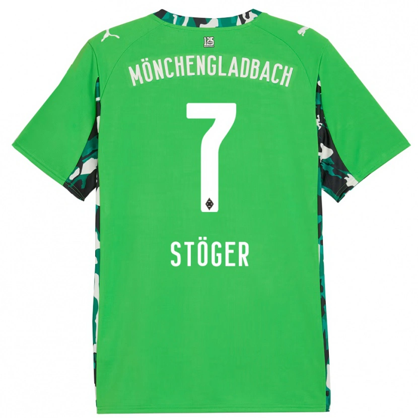 Danxen Herren Kevin Stöger #7 Grün Schwarz Auswärtstrikot Trikot 2025/26 T-Shirt