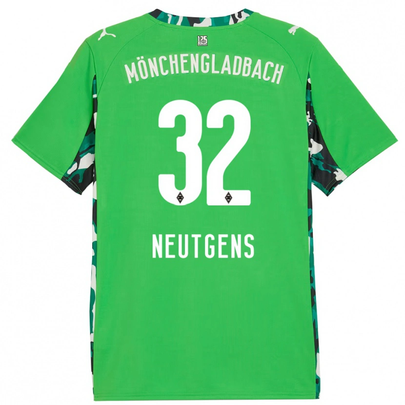 Danxen Herren Maximilian Neutgens #32 Grün Schwarz Auswärtstrikot Trikot 2025/26 T-Shirt