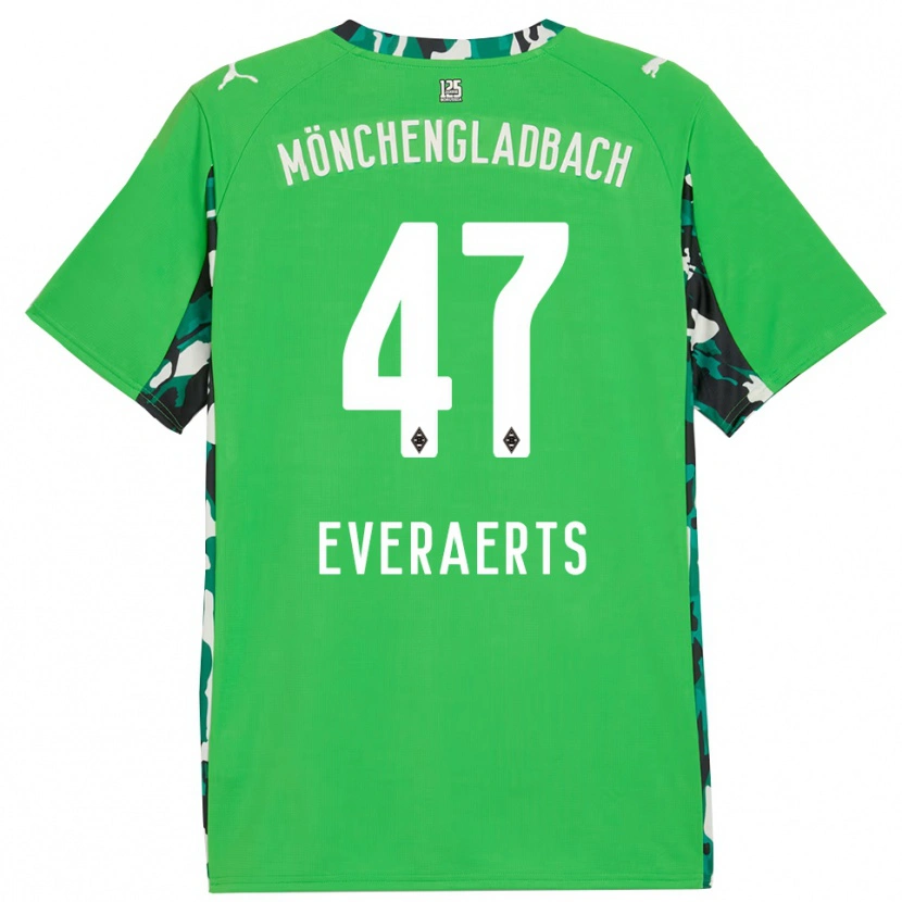 Danxen Herren Kim Everaerts #47 Grün Schwarz Auswärtstrikot Trikot 2025/26 T-Shirt
