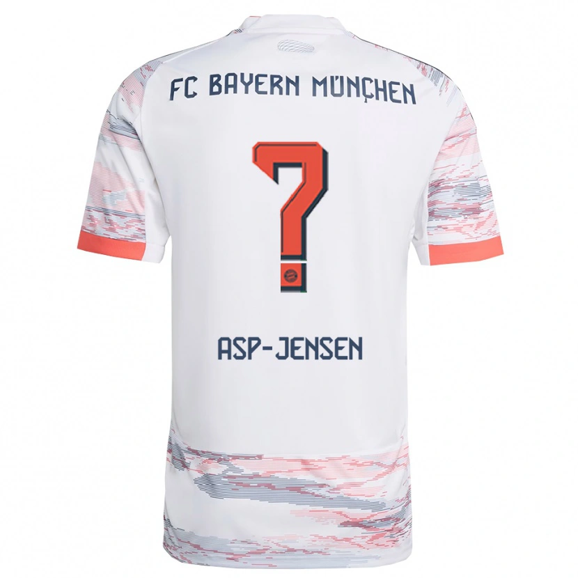 Danxen Herren Jonathan Asp-Jensen #0 Weiß Grau Auswärtstrikot Trikot 2025/26 T-Shirt