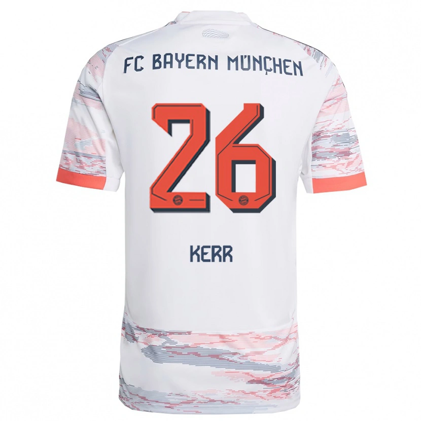 Danxen Herren Samantha Kerr #26 Weiß Grau Auswärtstrikot Trikot 2025/26 T-Shirt