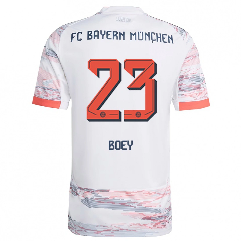 Danxen Herren Sacha Boey #23 Weiß Grau Auswärtstrikot Trikot 2025/26 T-Shirt