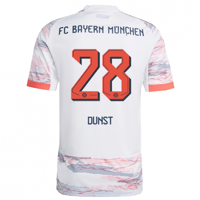 Danxen Herren Barbara Dunst #28 Weiß Grau Auswärtstrikot Trikot 2025/26 T-Shirt
