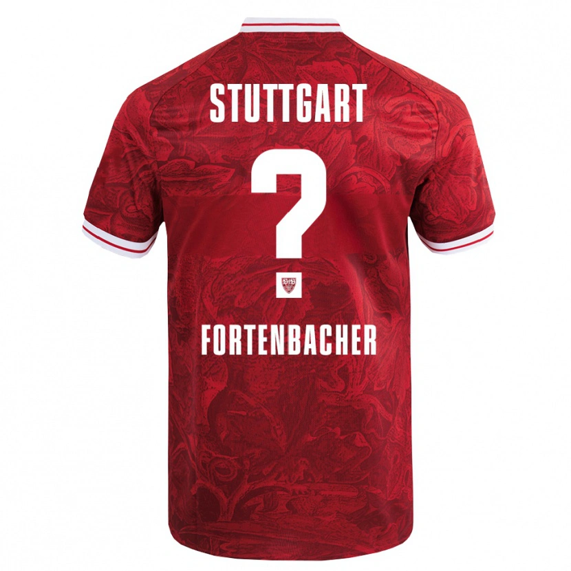 Danxen Herren Jannik Fortenbacher #0 Rot Schwarz Auswärtstrikot Trikot 2025/26 T-Shirt