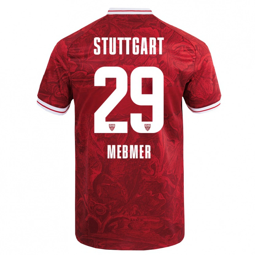 Danxen Herren Meike Meßmer #29 Rot Schwarz Auswärtstrikot Trikot 2025/26 T-Shirt