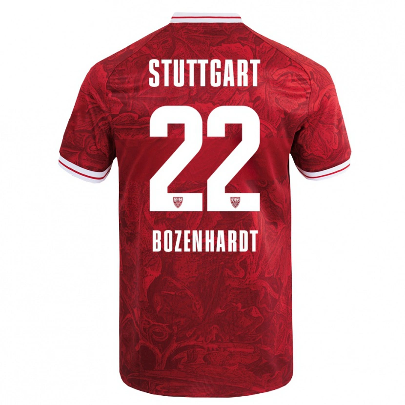 Danxen Herren Laura Bozenhardt #22 Rot Schwarz Auswärtstrikot Trikot 2025/26 T-Shirt