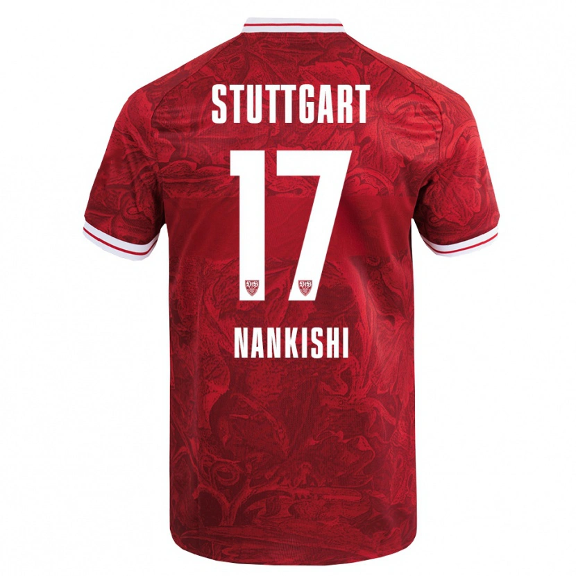 Danxen Herren Abdenego Nankishi #17 Rot Schwarz Auswärtstrikot Trikot 2025/26 T-Shirt