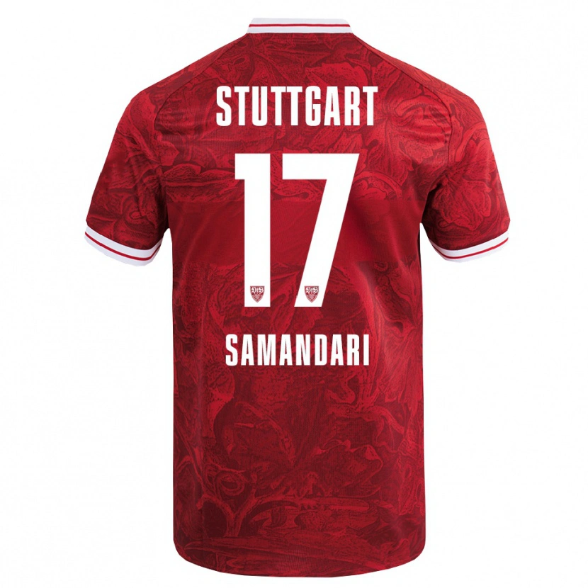 Danxen Herren Sohrab Samandari #17 Rot Schwarz Auswärtstrikot Trikot 2025/26 T-Shirt