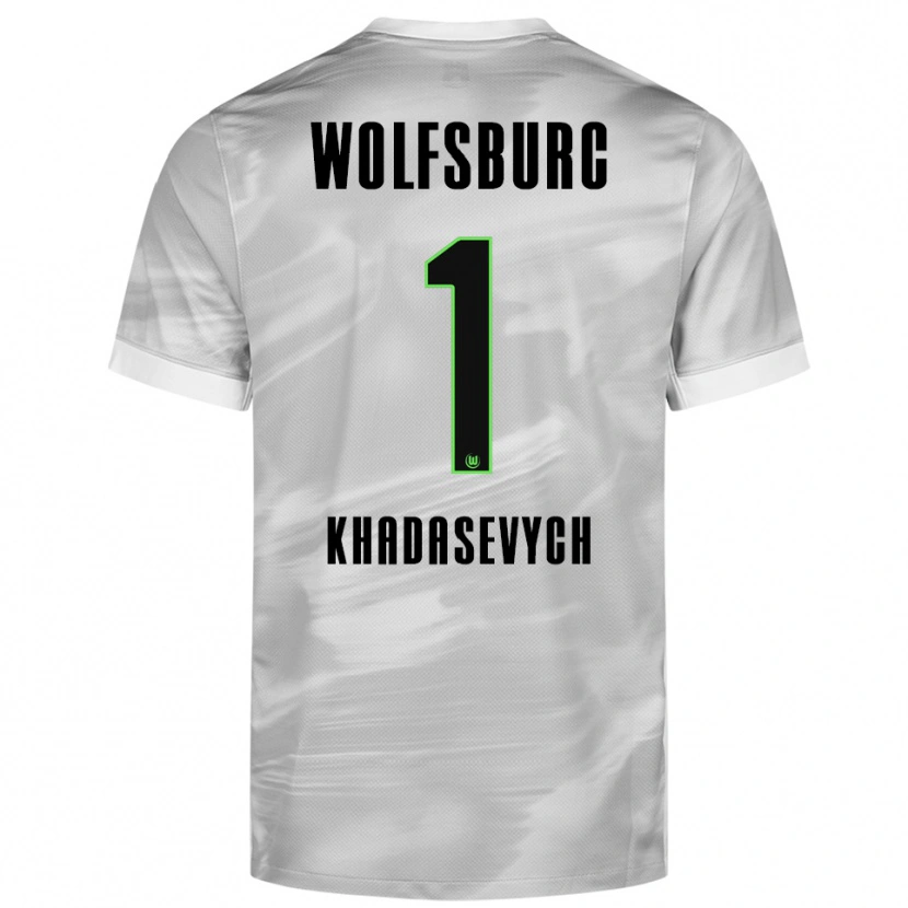 Danxen Herren Kyrylo Khadasevych #1 Grau Weiß Auswärtstrikot Trikot 2025/26 T-Shirt