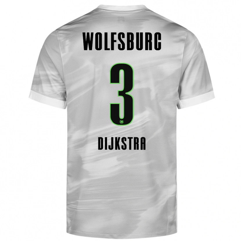 Danxen Herren Caitlin Dijkstra #3 Grau Weiß Auswärtstrikot Trikot 2025/26 T-Shirt