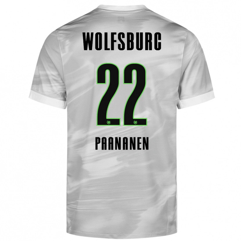 Danxen Herren Otto Paananen #22 Grau Weiß Auswärtstrikot Trikot 2025/26 T-Shirt