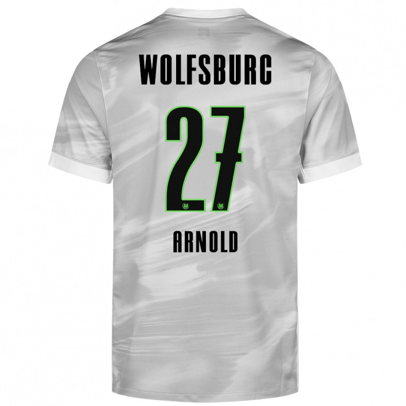 Danxen Herren Maximilian Arnold #27 Grau Weiß Auswärtstrikot Trikot 2025/26 T-Shirt