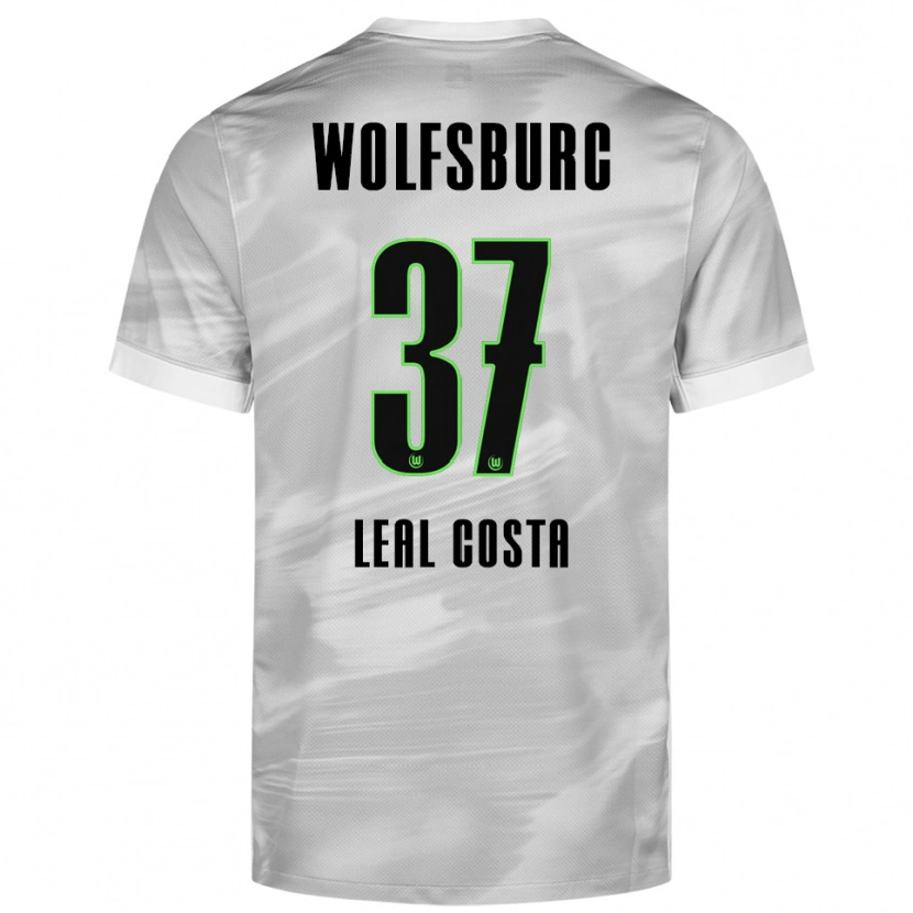 Danxen Herren David Leal Costa #37 Grau Weiß Auswärtstrikot Trikot 2025/26 T-Shirt