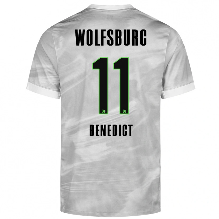 Danxen Herren Trevor Benedict #11 Grau Weiß Auswärtstrikot Trikot 2025/26 T-Shirt