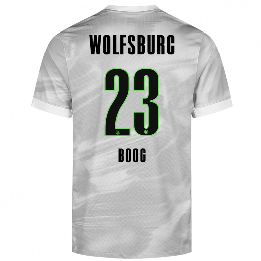 Danxen Herren Miguel Boog #23 Grau Weiß Auswärtstrikot Trikot 2025/26 T-Shirt