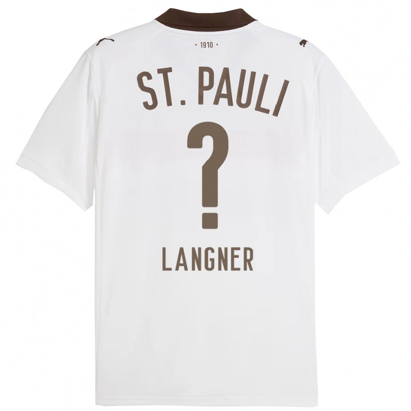 Danxen Herren Claas Langner #0 Weiß Rot Auswärtstrikot Trikot 2025/26 T-Shirt