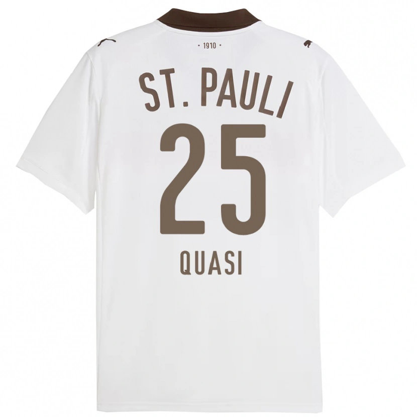 Danxen Herren Evans Quasi #25 Weiß Rot Auswärtstrikot Trikot 2025/26 T-Shirt