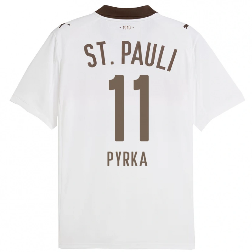 Danxen Herren Arkadiusz Pyrka #11 Weiß Rot Auswärtstrikot Trikot 2025/26 T-Shirt