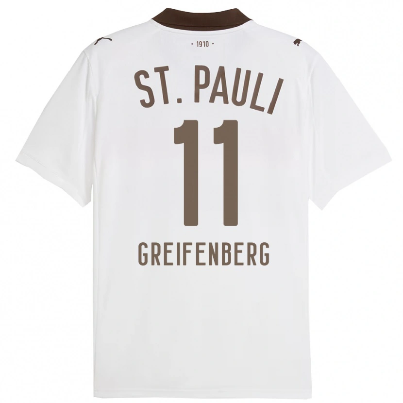 Danxen Herren Ann-Sophie Greifenberg #11 Weiß Rot Auswärtstrikot Trikot 2025/26 T-Shirt