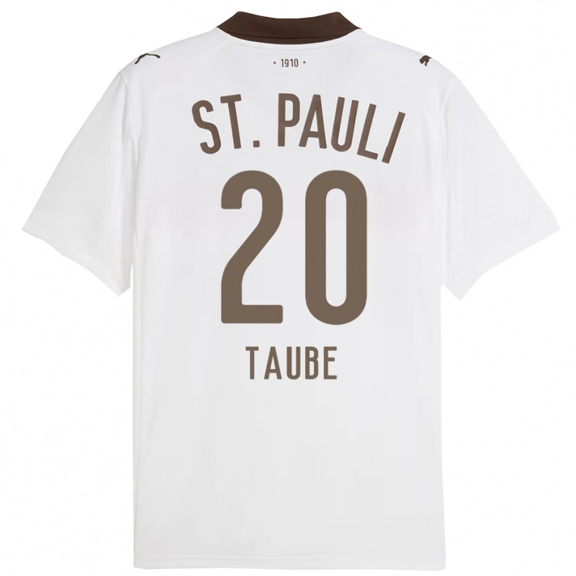 Danxen Herren Linnea Taube #20 Weiß Rot Auswärtstrikot Trikot 2025/26 T-Shirt