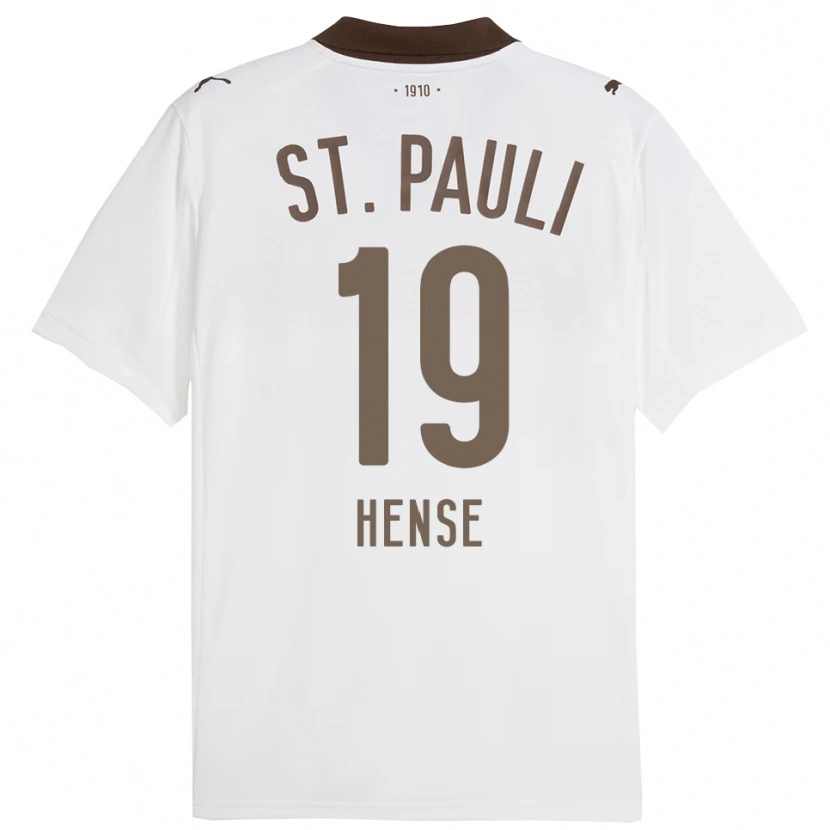 Danxen Herren Toralf Hense #19 Weiß Rot Auswärtstrikot Trikot 2025/26 T-Shirt