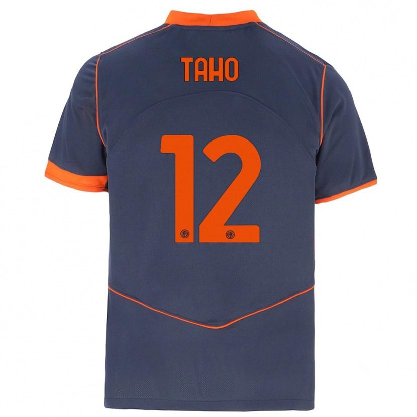 Danxen Herren Alain Taho #12 Grau Orange Ausweichtrikot Trikot 2025/26 T-Shirt