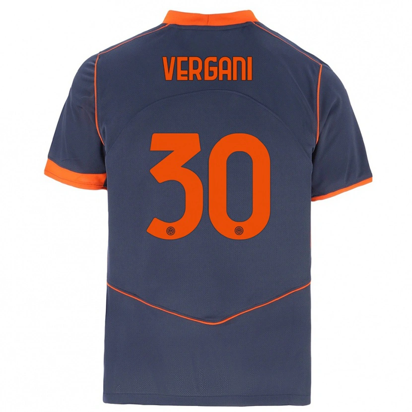 Danxen Herren Bianca Vergani #30 Grau Orange Ausweichtrikot Trikot 2025/26 T-Shirt