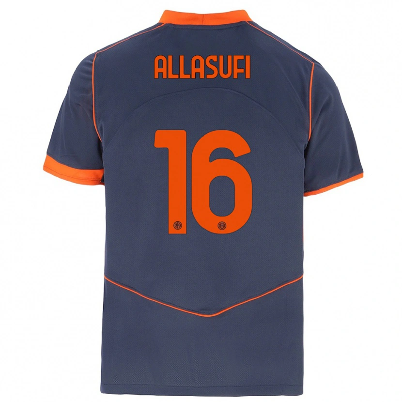 Danxen Herren Mattias Allasufi #16 Grau Orange Ausweichtrikot Trikot 2025/26 T-Shirt