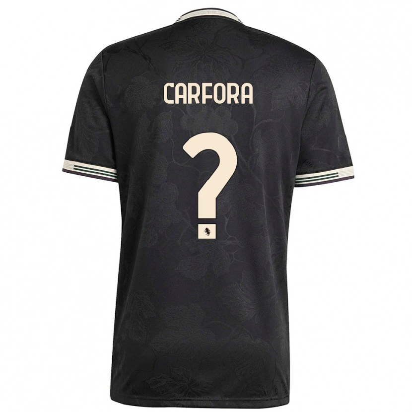 Danxen Herren Riccardo Carfora #0 Schwarz Weiß Grün Ausweichtrikot Trikot 2025/26 T-Shirt