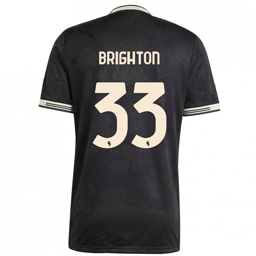 Danxen Herren Abi Brighton #33 Schwarz Weiß Grün Ausweichtrikot Trikot 2025/26 T-Shirt