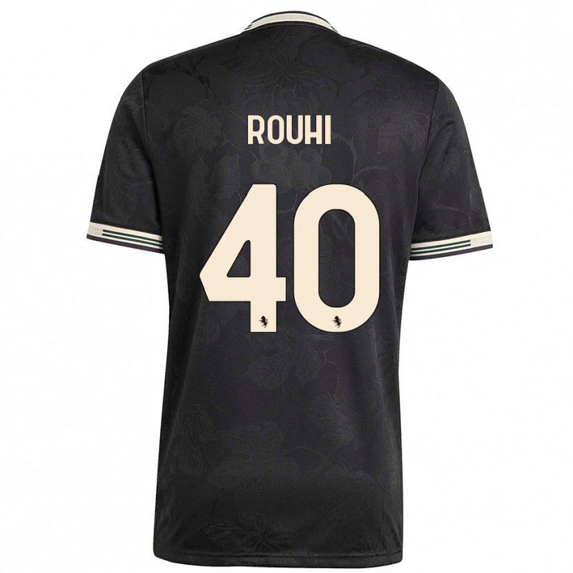Danxen Herren Jonas Rouhi #40 Schwarz Weiß Grün Ausweichtrikot Trikot 2025/26 T-Shirt