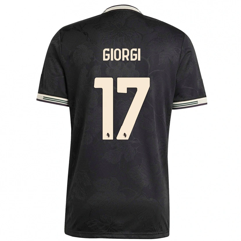 Danxen Herren Lorenzo Giorgi #17 Schwarz Weiß Grün Ausweichtrikot Trikot 2025/26 T-Shirt