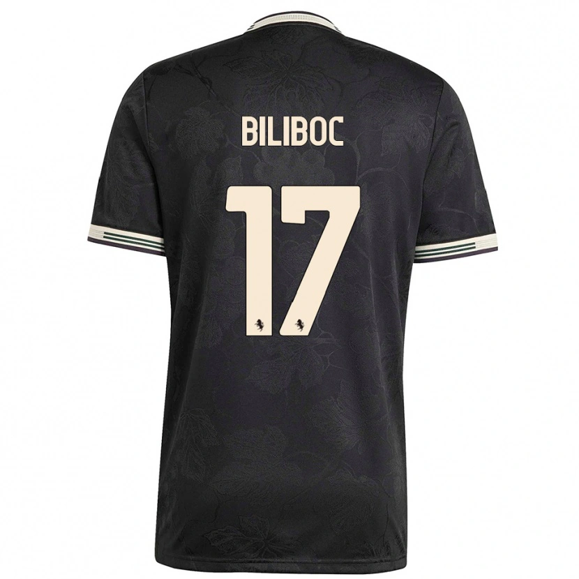 Danxen Herren Lorenzo Biliboc #17 Schwarz Weiß Grün Ausweichtrikot Trikot 2025/26 T-Shirt