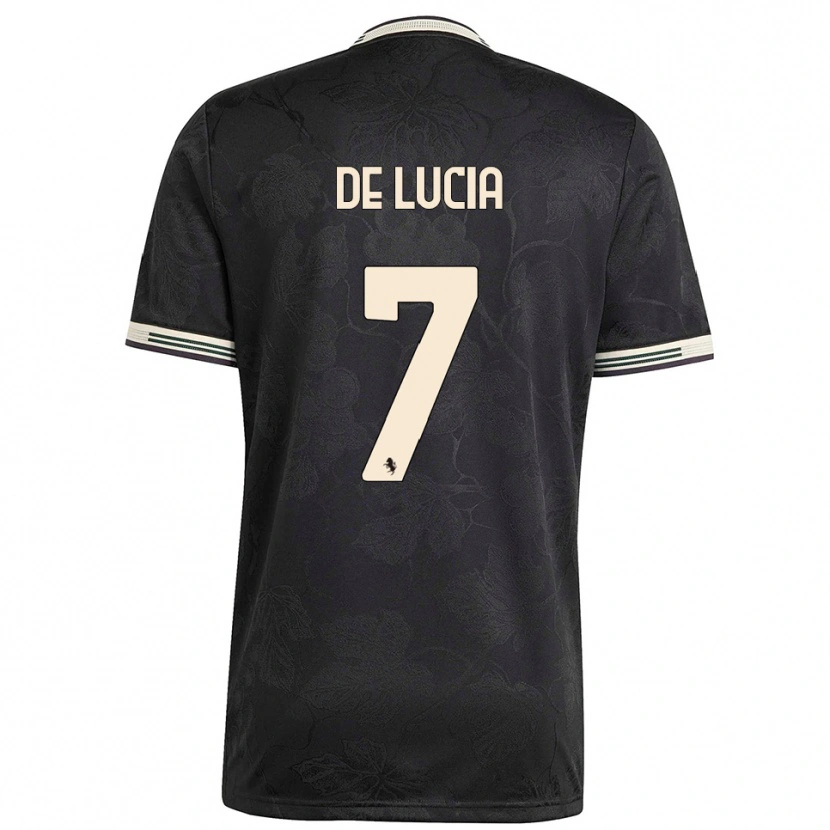 Danxen Herren Raffaele De Lucia #7 Schwarz Weiß Grün Ausweichtrikot Trikot 2025/26 T-Shirt