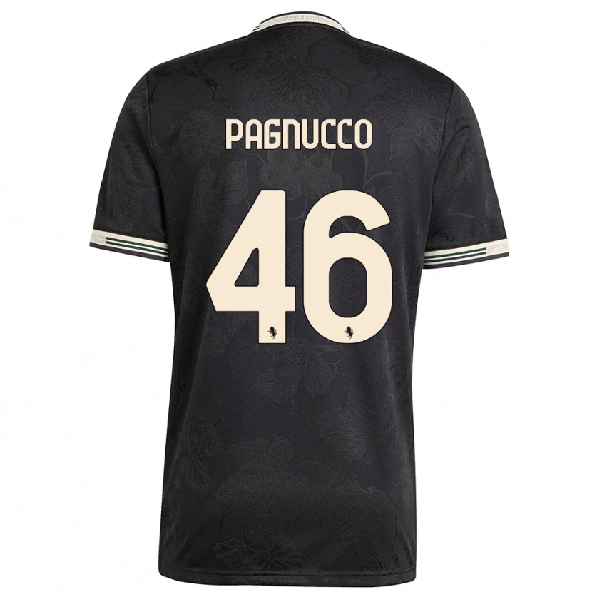 Danxen Herren Filippo Pagnucco #46 Schwarz Weiß Grün Ausweichtrikot Trikot 2025/26 T-Shirt