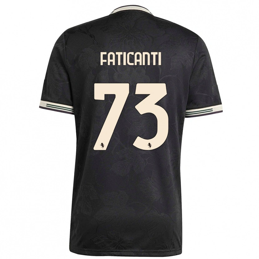 Danxen Herren Giacomo Faticanti #73 Schwarz Weiß Grün Ausweichtrikot Trikot 2025/26 T-Shirt