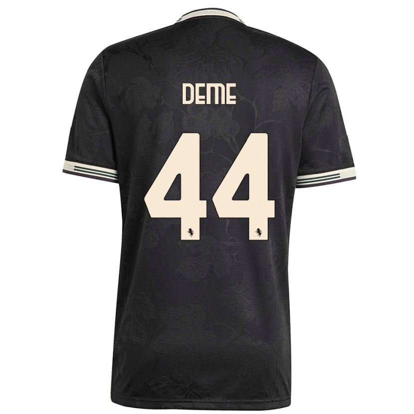 Danxen Herren Serigne Deme #44 Schwarz Weiß Grün Ausweichtrikot Trikot 2025/26 T-Shirt