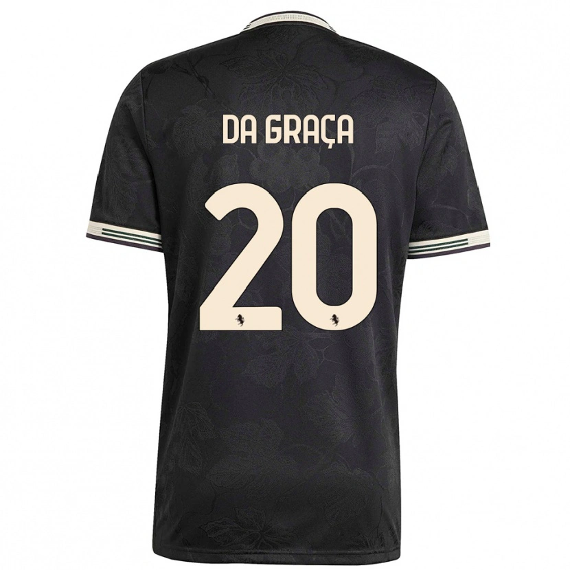 Danxen Herren Cosimo Da Graça #20 Schwarz Weiß Grün Ausweichtrikot Trikot 2025/26 T-Shirt