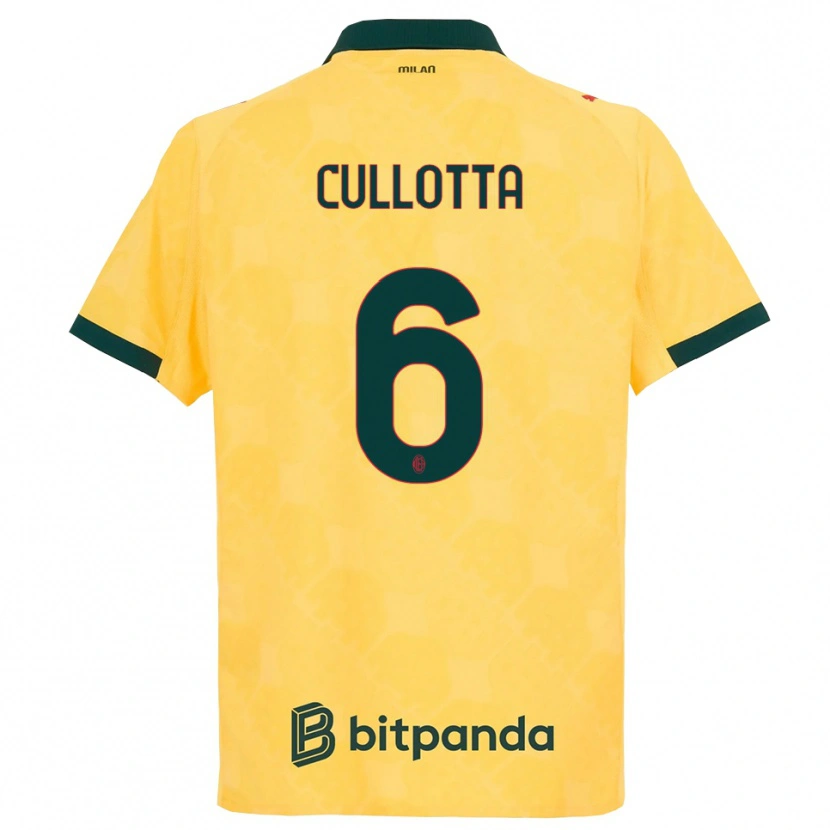 Danxen Herren Andrea Cullotta #6 Gelb Schwarz Ausweichtrikot Trikot 2025/26 T-Shirt