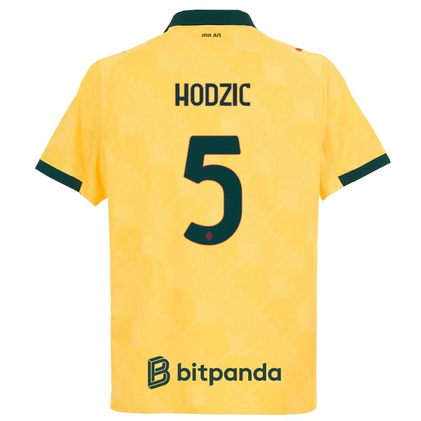 Danxen Herren Demirel Hodzic #5 Gelb Schwarz Ausweichtrikot Trikot 2025/26 T-Shirt