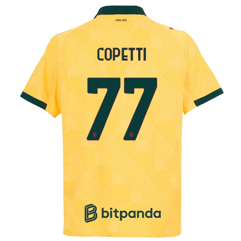 Danxen Herren Matilde Copetti #77 Gelb Schwarz Ausweichtrikot Trikot 2025/26 T-Shirt