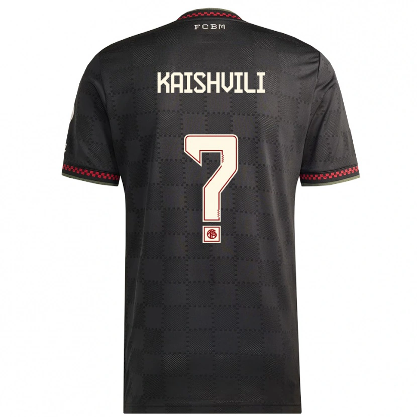 Danxen Herren Jamal Kaishvili #0 Schwarz Weiß Ausweichtrikot Trikot 2025/26 T-Shirt