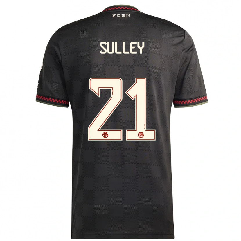 Danxen Herren Williams Baffour Sulley #21 Schwarz Weiß Ausweichtrikot Trikot 2025/26 T-Shirt