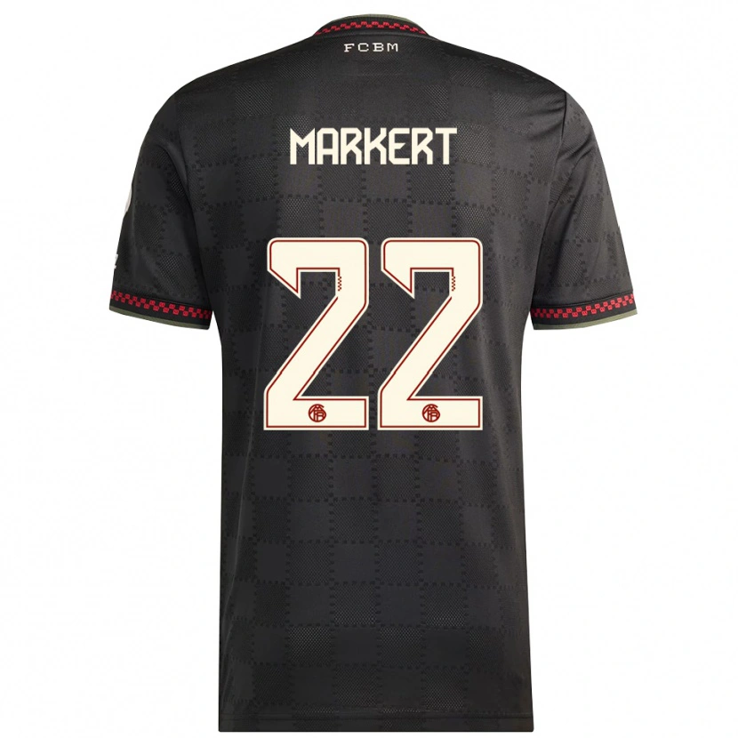 Danxen Herren Leon Markert #22 Schwarz Weiß Ausweichtrikot Trikot 2025/26 T-Shirt